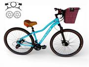 Bicicleta Aro 29 Absolute Hera Feminina Retrô Vintage 21v Hidráulico Confortável Cesta Selim 2 Molas Bicicleta Aro 29 Absolute Hera Feminina Retrô Vintage 21v Hidráulico Confortável Cesta Selim 2 Molas