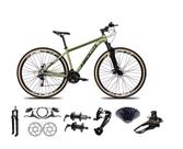 Bicicleta Aro 29 Absolute Nero 4 Kit 27v K7 Freio Hidráulico 3x9 Suspensão 100mm Trava Pneu Faixa