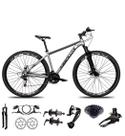 Bicicleta Aro 29 Absolute Nero 4 Kit Sunrun 27v K7 Freios Hidráulicos 3x9 Suspensão 100mm Trava Bicicleta Aro 29 Absolute Nero 4 Kit Sunrun 27v K7 Freios Hidráulicos 3x9 Suspensão 100mm Trava