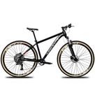 Bicicleta Aro 29 Absolute Nero 5 12v Garfo com Trava K7 11/50 Freios Hidráulicos Kit 1x12 Pneu Bege - Preto