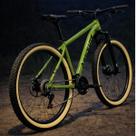 Bicicleta Aro 29 Absolute Nero 5 21v Alumínio Mtb Freio Mecânico Suspensão 80mm Pneu faixa amarela