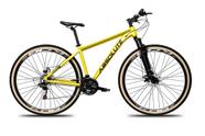 Bicicleta Aro 29 Absolute Nero 5 24v Freio A Disco Suspensão Mountain Bike Alumínio Pneu Faixa - Amarelo Bicicleta Aro 29 Absolute Nero 5 24v Freio A Disco Suspensão Mountain Bike Alumínio Pneu Faixa - Amarelo