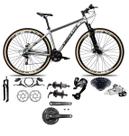 Bicicleta aro 29 Absolute Nero 5 27v Shimano Altus K7 Freios Hidráulicos Suspensão Trava Pneu Faixa