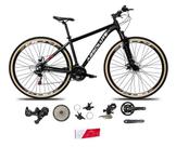Bicicleta Aro 29 Absolute Nero 5 2x9 Freios Hidráulicos Garfo Com Trava 18v Alumínio Pneu com Faixa