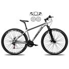 Bicicleta Aro 29 Absolute Nero 5 Alumínio 21v Freio A Disco Hidráulico Garfo Suspensão - Cinza Bicicleta Aro 29 Absolute Nero 5 Alumínio 21v Freio A Disco Hidráulico Garfo Suspensão - Cinza