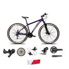 Bicicleta Aro 29 Absolute Nero 5 Alumínio 2x9 18v K7 Freios Hidráulicos Garfo Com Trava Pneu C/faixa - Roxo