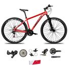 Bicicleta Aro 29 Absolute Nero 5 Alumínio 2x9 18v K7 Freios Hidráulicos Garfo Com Trava - Vermelho