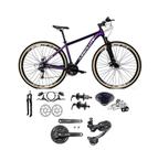 Bicicleta Aro 29 Absolute Nero 5 Câmbio Shimano Deore e Altus 27v Freio Hidráulico Garfo Trava Pneu com Faixa Roxo Bicicleta Aro 29 Absolute Nero 5 Câmbio Shimano Deore e Altus 27v Freio Hidráulico Garfo Trava Pneu com Faixa Roxo