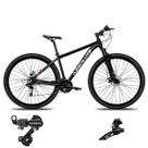 Bicicleta Aro 29 Absolute Nero 5 Cambio Shimano Dianteiro Traseiro 24 Velocidades Freio Disco Mecanico