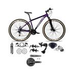 Bicicleta Aro 29 Absolute Nero 5 Câmbio Traseiro Shimano Alívio e Altus 27v Freio Hidráulico Garfo Trava Pneu Faixa - Roxo