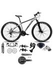 Bicicleta aro 29 Absolute Nero 5 Câmbios 27v Shimano Altus Freios Hidráulicos - Cinza
