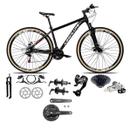 Bicicleta aro 29 Absolute Nero 5 Câmbios 27v Shimano Altus Freios Hidráulicos Pneu com Faixa - Preto
