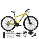 Bicicleta Aro 29 Absolute Nero 5 Câmbios Shimano 24v K7 Freios Hidráulicos Garfo Trava - Amarelo Bicicleta Aro 29 Absolute Nero 5 Câmbios Shimano 24v K7 Freios Hidráulicos Garfo Trava - Amarelo
