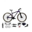 Bicicleta Aro 29 Absolute Nero 5 Câmbios Shimano 24v K7 Freios Hidráulicos Garfo Trava Com Pneu Faixa - Roxo Bicicleta Aro 29 Absolute Nero 5 Câmbios Shimano 24v K7 Freios Hidráulicos Garfo Trava Com Pneu Faixa - Roxo