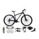 Bicicleta Aro 29 Absolute Nero 5 Câmbios Shimano 24v K7 Freios Hidráulicos Garfo Trava - Roxo 17 Bicicleta Aro 29 Absolute Nero 5 Câmbios Shimano 24v K7 Freios Hidráulicos Garfo Trava - Roxo 17