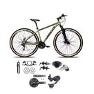 Bicicleta Aro 29 Absolute Nero 5 Câmbios Shimano Deore/altus 27v Freio A Oléo Garfo C/trava Pneu C/faixa -oliva