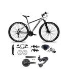 Bicicleta Aro 29 Absolute Nero 5 Câmbios Shimano Deore E Altus 27v Freio Hidraulico Garfo C/trava -cinza