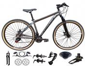 Bicicleta Aro 29 Absolute Nero 5 Freio Hidráulico K7 27v Alumínio Mountain Bike Garfo com Trava Pneu com Faixa