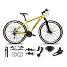 Bicicleta Aro 29 Absolute Nero 5 Freio Hidráulico K7 27v Garfo Com Trava Pneu Com Faixa - Amarelo