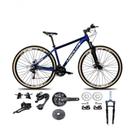 Bicicleta Aro 29 Absolute Nero 5 Kit 2x9 Gta Sunrun Freio Disco K7 Garfo C-trava Pneu C-faixa Azul