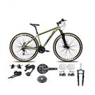 Bicicleta Aro 29 Absolute Nero 5 Kit 2x9 Gta Sunrun Freio Disco K7 Garfo C-trava Pneu C-faixa Oliva
