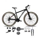 Bicicleta Aro 29 Absolute Nero 5 Kit 2x9 Gta Sunrun Freio Disco K7 Garfo C-trava Pneu C-faixa Preto
