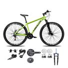 Bicicleta Aro 29 Absolute Nero 5 Kit 2x9 Gta Sunrun Freio Disco K7 Pedivela 24-38d Garfo Com Trava Verde
