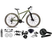 Bicicleta Aro 29 Absolute Nero 5 Shimano Altus 24v Freios Hidráulicos Garfo com Trava Pneu com Faixa - Oliva