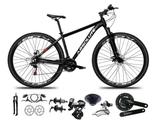 Bicicleta Aro 29 Absolute Nero 5 Shimano Altus 24v Freios Hidráulicos Garfo com Trava - Pretp