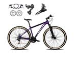 Bicicleta aro 29 Absolute Nero 5 Shimano Freios Hidráulicos 24V Garfo Suspensão Pneu Faixa - Roxo