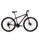 Bicicleta Aro 29 Aço Carbono Freio A Disco Bike Com 21 Marchas Krow Bikes