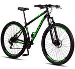 Bicicleta Aro 29 Aço Carbono Highlevel Freios a Disco Suspensão 21 marchas