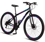 Bicicleta Aro 29 Aço Carbono KGT Freios A Disco 21 Marchas