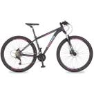 Bicicleta Aro 29 Alumínio 27v Freio Hidráulico Big Evolution 4.0 Grafite e Magenta Verde