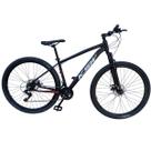 Bicicleta Aro 29 Aluminio Ksw Xlt 100 Freio Disco 21v Suspensão Dianteira 80mm