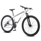 Bicicleta aro 29 Alumínio Prata e Preto Gott Mappa1 Freios a Disco Suspensão 21v