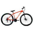 Bicicleta Aro 29 Bike 21 Vel Marchas Everest Freio A Disco Quadro Alumínio Leve Resistente Cor Vermelho/branco - Wct Fitness