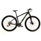 Bicicleta Aro 29 Câmbio Shimano 21v Preto e Verde X-PROBIKE
