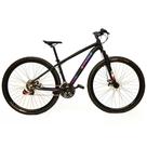 Bicicleta Aro 29 Câmbio Traseiro Shimano 21v Preto Rosa e Azul X-PROBIKE
