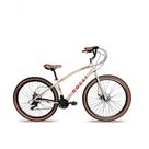 Bicicleta Aro 29 Colli Vancouver Confort 21 Marchas Freio A Disco Bege Retrô