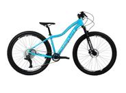 Bicicleta Aro 29 Feminina Absolute Hera 12v Garfo Trava no Guidão K7 11/50 Freios Hidráulicos 1x12v Pdv Hollowtech 34t - Azul