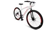 Bicicleta Aro 29 Freio à Disco 21 M. Quadro18,5 Wendy Branca/Vermelho - Ello Bike Bicicleta Aro 29 Freio à Disco 21 M. Quadro18,5 Wendy Branca/Vermelho - Ello Bike
