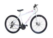Bicicleta Aro 29 Freio à Disco 21 M Veneza Branca/Pink - Ello Bike