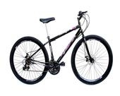 Bicicleta Aro 29 Freio à Disco 21 M Veneza Preta/Pink - Ello Bike
