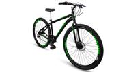 Bicicleta Aro 29 Freio a Disco 21M. Velox Preto/Verde - Ello Bike