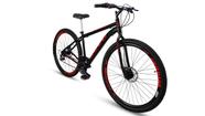Bicicleta Aro 29 Freio a Disco 21M. Velox Preto/Vermelho - Ello Bike
