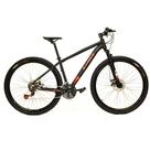 Bicicleta Aro 29 Freio a Disco 21v Preto e Laranja X-PROBIKE