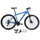 Bicicleta Aro 29 Gta Start 21v Shimano Alumínio Freio Hidráulico Garfo Suspensão - Azul