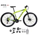 Bicicleta Aro 29 Gta Start Kit 2x9 Gta Sunrun Freio Disco K7 11/36 Pedivela 24/38d Garfo Com Trava - Amarelo Tam.21