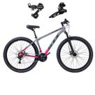 Bicicleta aro 29 Gti Roma 21 Velocidades Aluminio C/ Câmbios Traseiro e Dianteiro Shimano
